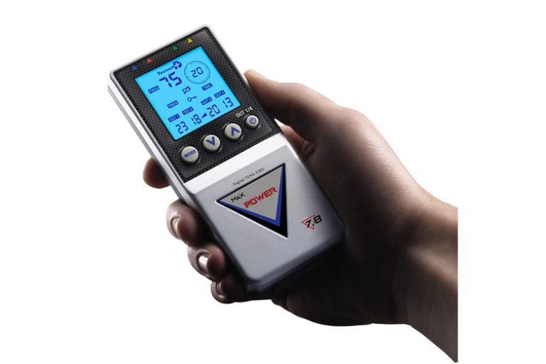 Tesmed MAX 830 met 20 elektroden, professionele spierstimulator: maximaal vermogen, buikspieren, spierversterking, contracturen, oneffenheden, tens- massages